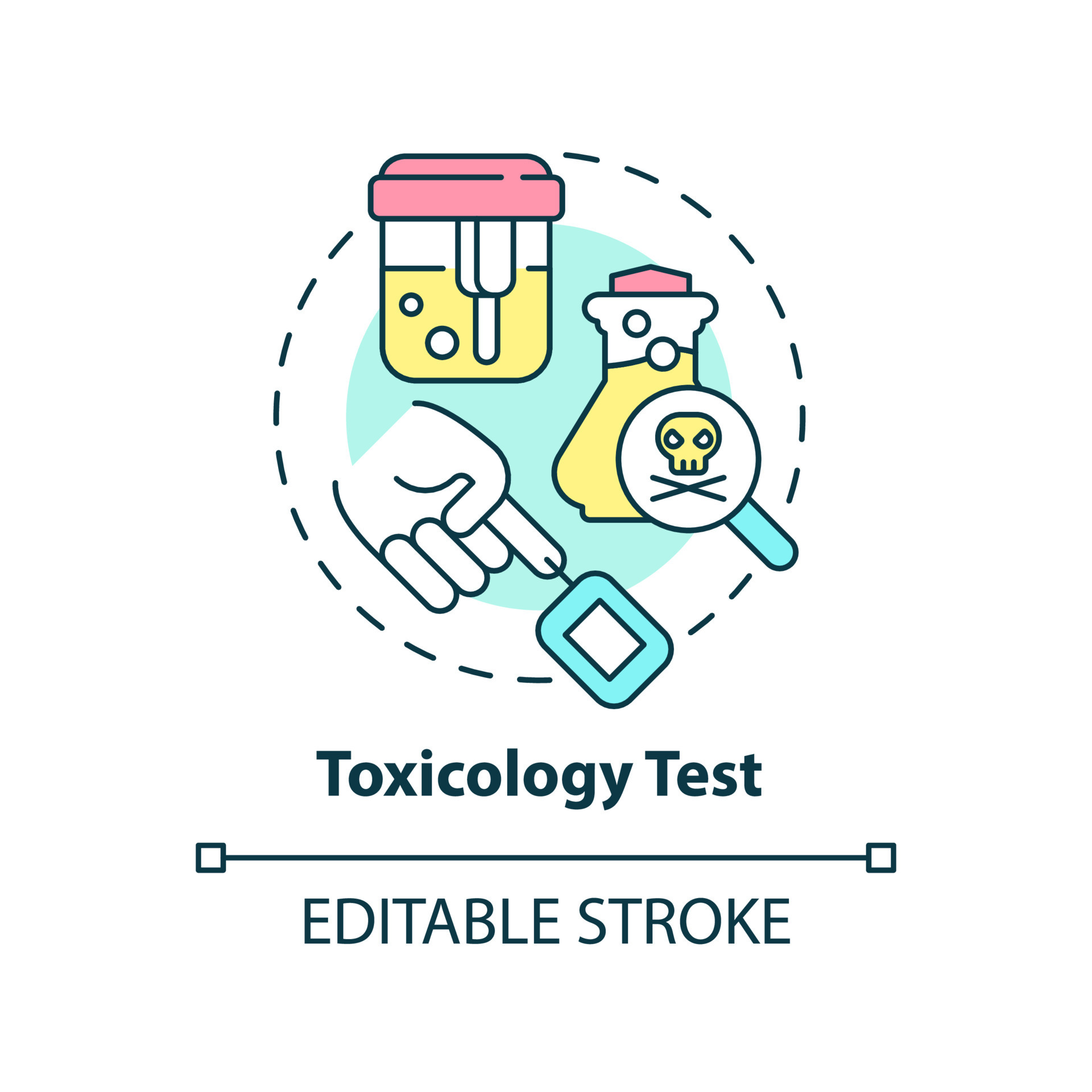 ícone de conceito de teste de toxicologia. veneno estudando. ilustração de  linha fina de idéia abstrata de serviço de diagnóstico paciente. desenho de  contorno isolado. traço editável. 7948332 Vetor no Vecteezy